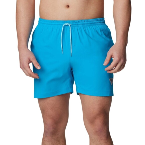 Columbia Men's Performance Rambler Logo Swim Trunks 6" Blue Turquoise  XXL - Picture 1 of 8